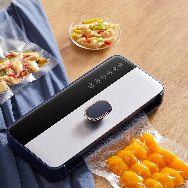 สูญญากาศเครื่องซีล Home Mini อาหารอัตโนมัติปิดผนึกบรรจุภัณฑ์สำหรับบรรจุภัณฑ์สูญญากาศเก็บอาหาร FKJ-C01D1