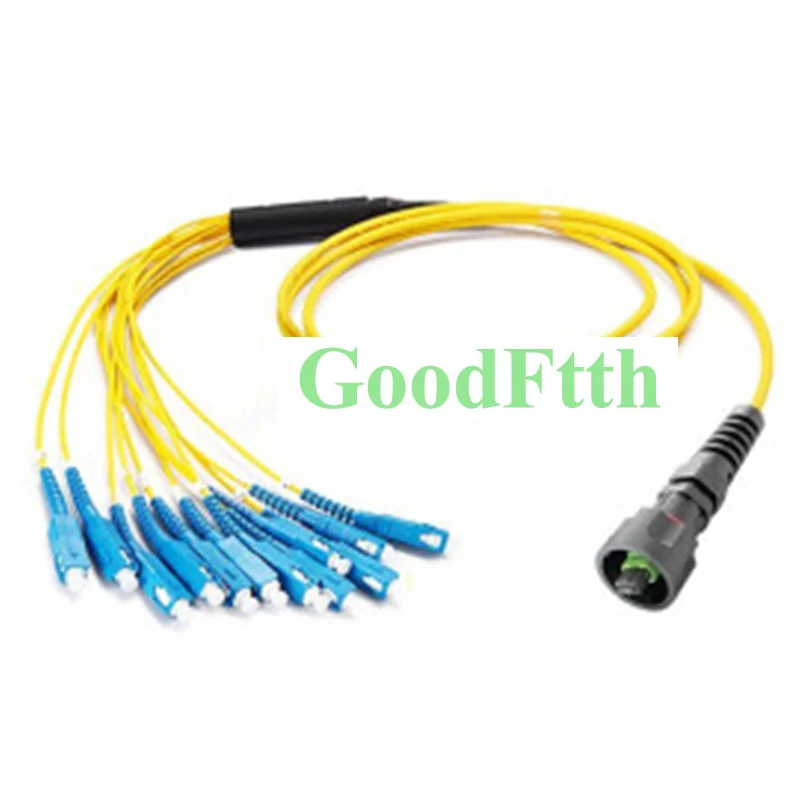 Fiber Patch Cord Waterproof Cover IP Female MPO-SC SM  12C GoodFtth 20m 25m 30m 35m 40m 50m 60m 70m 80m 100m