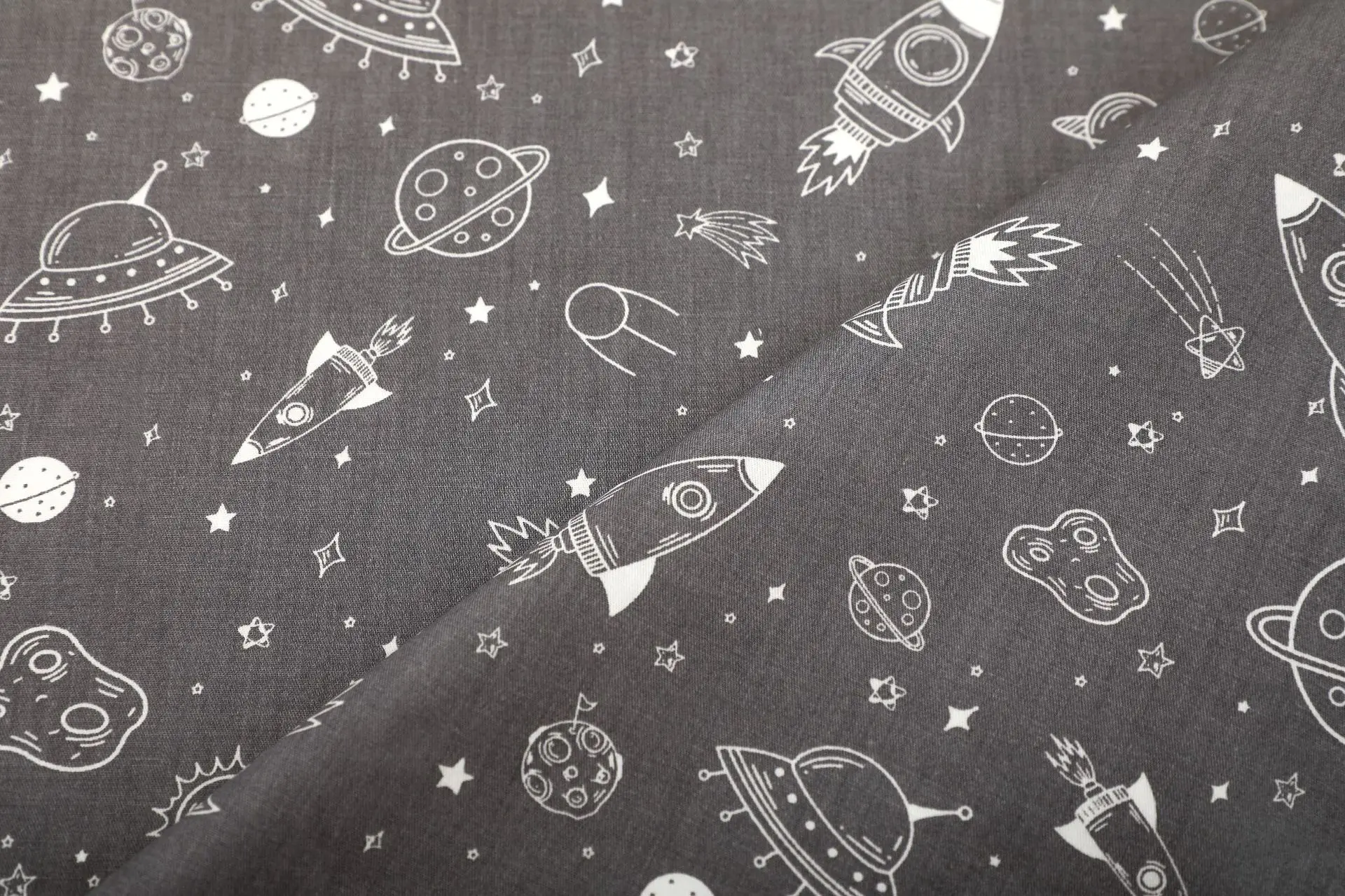 Rocket Stars 100% Cotton Fabric DIY handmade sewing craft patchwork quilting home decor tissus baby dress cloth tecido tilda