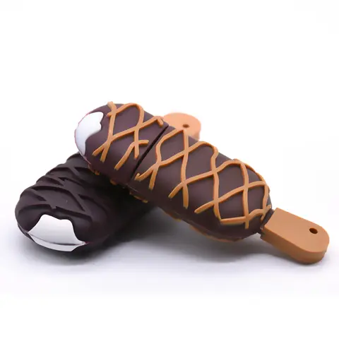 귀여운 미니 아이스크림 펜 드라이브 usb 플래시 드라이브 16 기가 바이트 32 기가 바이트 64 기가 바이트 128 기가 바이트 메모리 스틱 4 기가 바이트 8 기가 바이트 초콜릿 매그넘 pendrive u 스틱