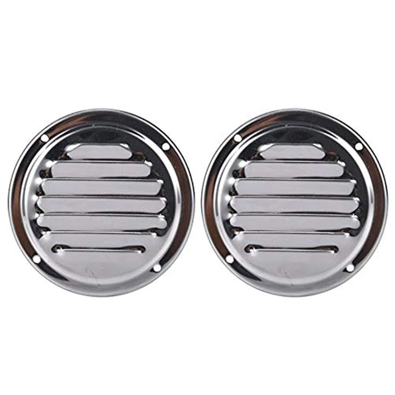 A Pair Stainless Steel 4 inches 5 inches Marine Boat Engine Louvered Style Vent Cover Boat Accessories Marine