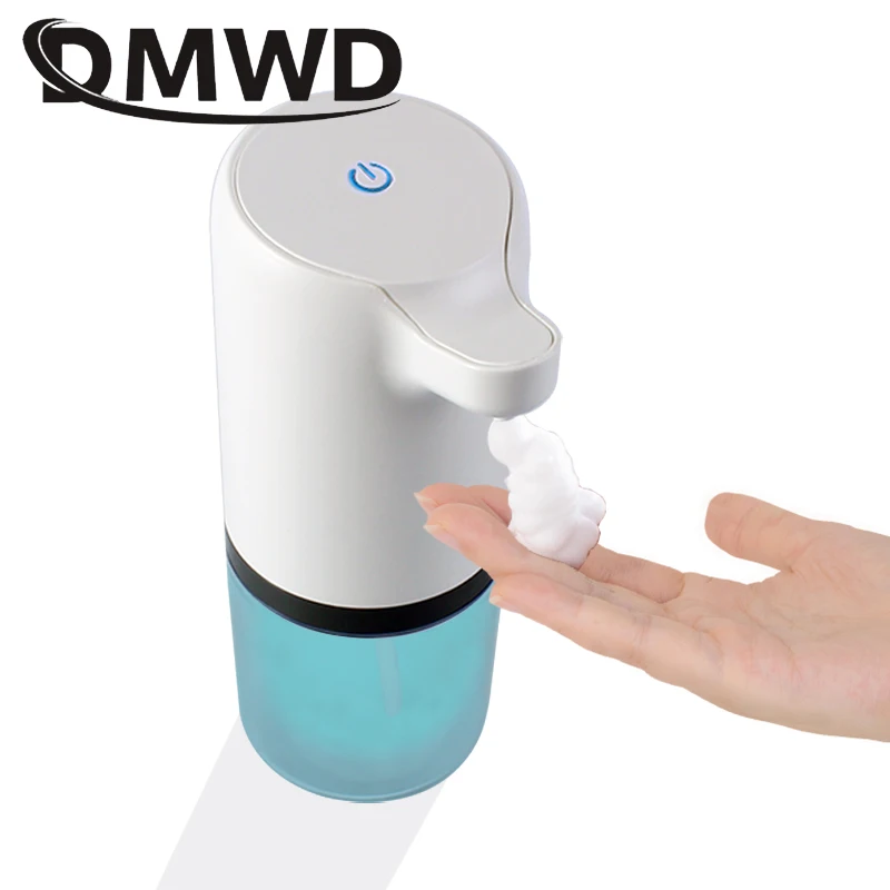 Dispenser di sapone liquido con sensore automatico senza contatto Shampoo lavamani ricarica USB disinfettante per il lavaggio delle mani in schiuma a infrarossi intelligente