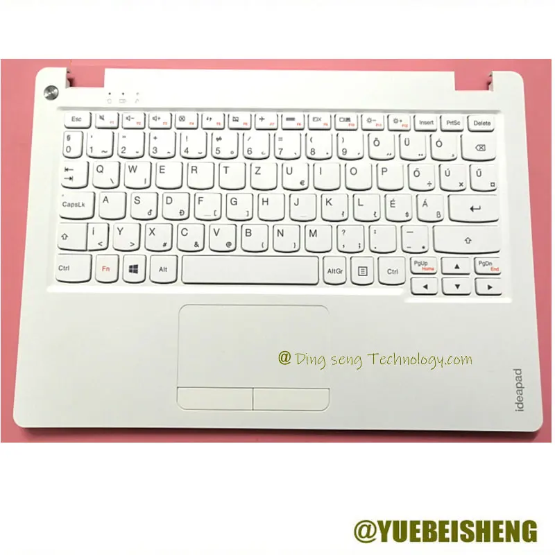 YUEBEISHENG               NEW For Lenovo ideapad 110S-11 110S-11IBR Palmrest Hungary keyboard Upper Cover Touchpad 5CB0M53615