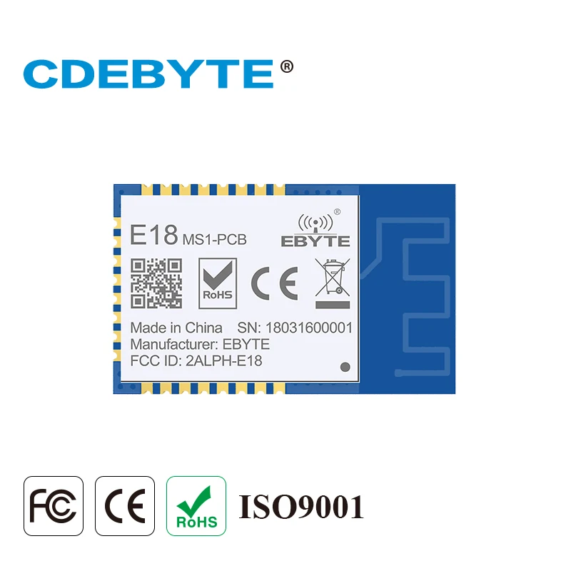 CC2530 ZigBee Module 8051 MCU CDEBYTE E18-MS1-PCB 2.4GHz IO Ad Hoc Mesh Network Router Terminal Coordinator Wirelss Transceiver