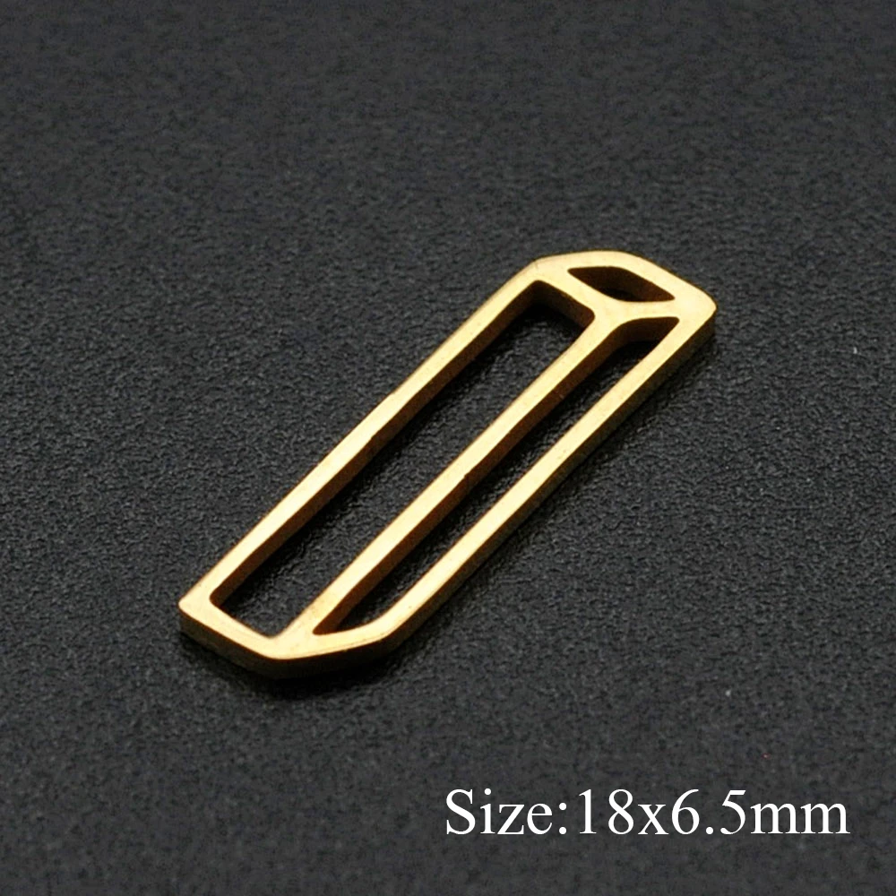 10pcs/lot 316 Stainless Steel Different Geometric DIY Earring Connectors Findings Charm Pendant Wholesale  OEM Order Accepted