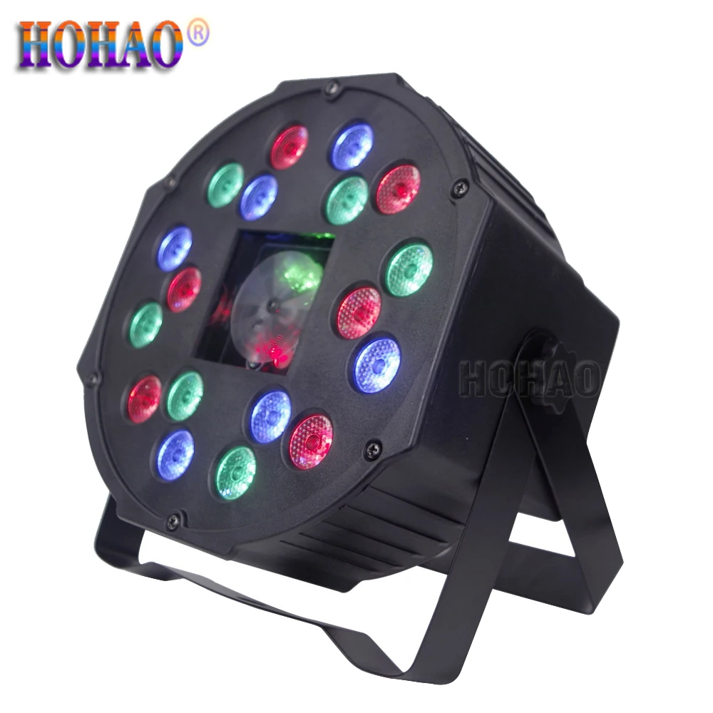 

2021 New Ktv Bar Disco Party Light 18pcs MiNi Led Flat Par With Laser Pattern Effect 2X FreeShipping Factroy Sales