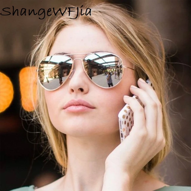 Mirrored aviator sunglasses best sale