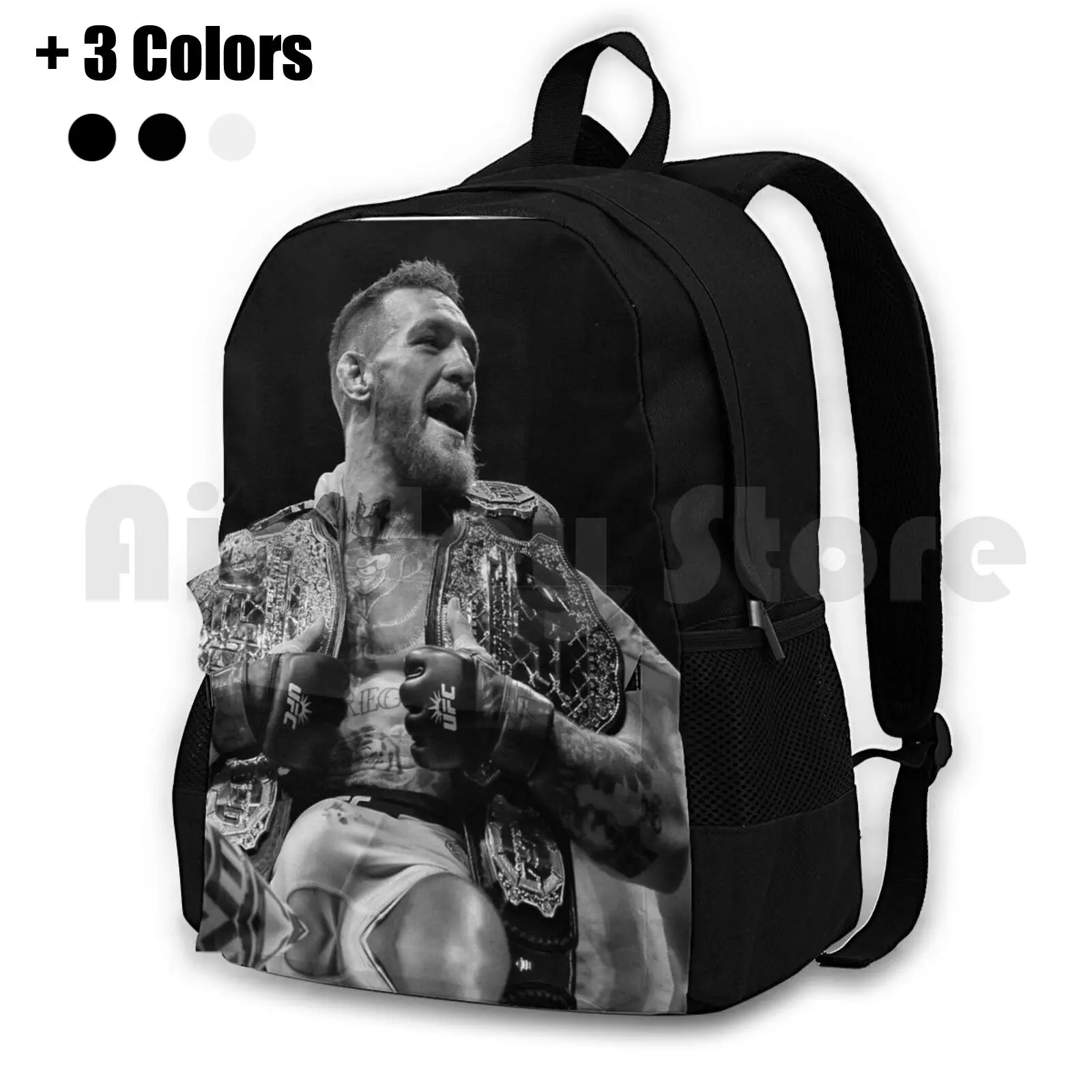 Champ Champ / B&w Version Outdoor Hiking Backpack Waterproof Camping Travel Conor Mcgregor Mcgregor Fighter Fight Conor Mc