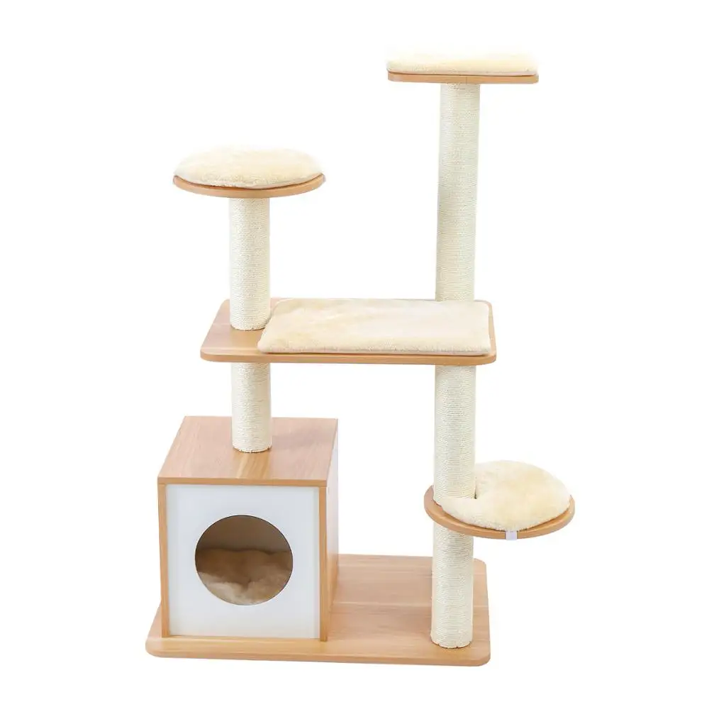 Imagem -04 - Rápido Transporte Global Gato Escalada Brinquedo Gato Casa Gatinho Escalada Quadro Gato Árvore Jogando Treinamento para o Divertimento Gato Arranhando Pós