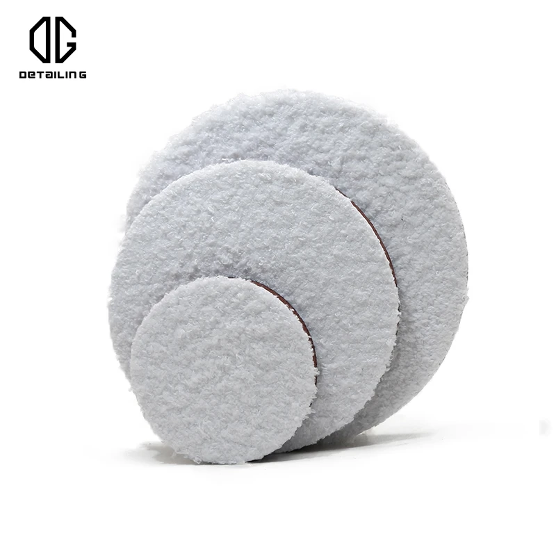 DETAILING White Colour 3/5/6 inch Car Care Microfiber Buffing Sponge Polishing Pad Wax Applicator Pad