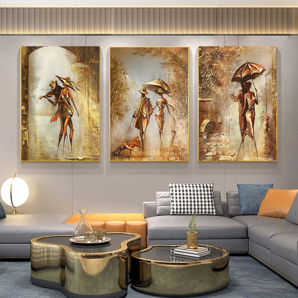 

GATYZTORY 3PC Painting By Numbers Couple Drawing Canvas Diy Pictures By Numbers Kits Wall Art Handpainted Figure Gift Home Decor