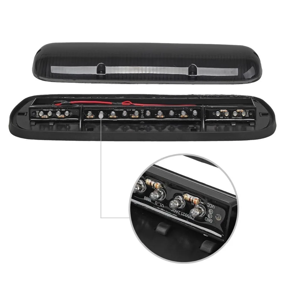 3x For 2002-2007 Chevy Silverado/GMC Sierra Smoke Cab Roof Running Amber 30PCS LED Lights