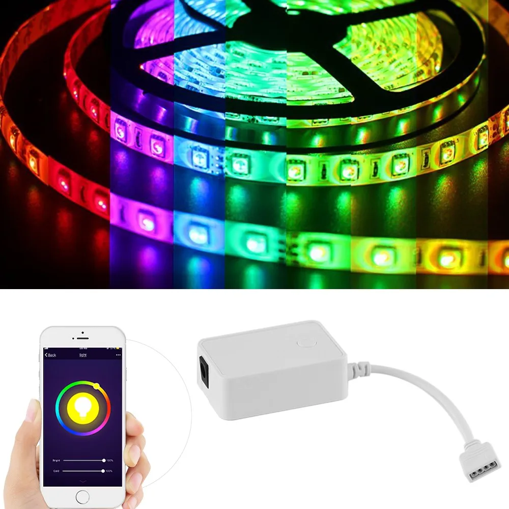 60W 5M RGBW 300pcs LED Flexible Strip Light Kit +Controller +Power Adapter UK Plug Drop shipping