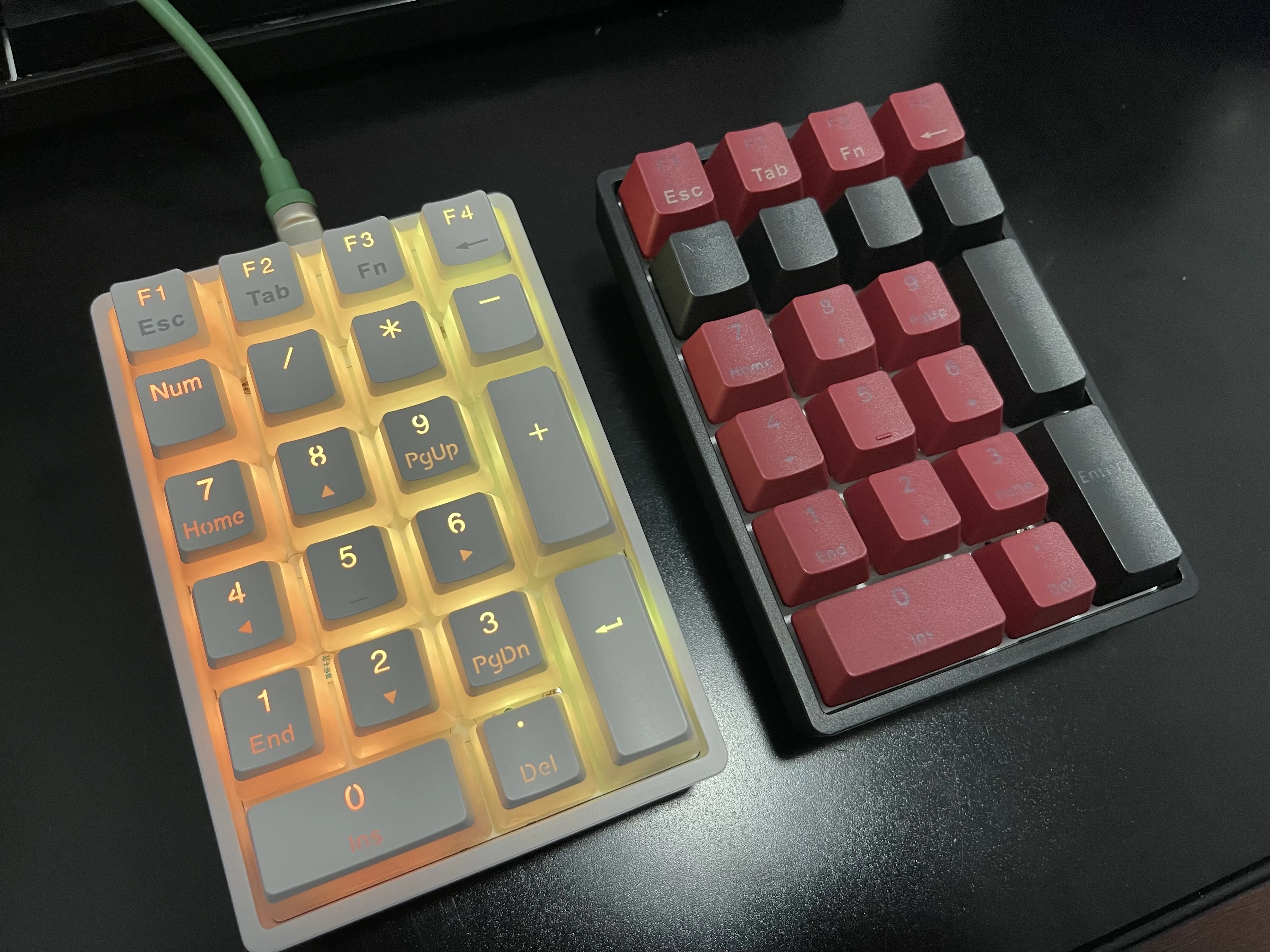 Imagem -02 - Skyloong Sk21s Gk21s Gk21 Sk21 Bluetooth 5.1 Quente Swappable Numpad Pbt Keycaps Rgb Retroiluminado Tipo-c Totalmente Programável Gateron