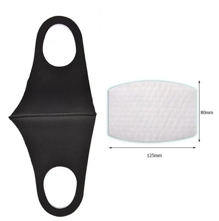 Filter breathing valve mask dust-proof Anti-fog Breathable With double valve Masks Riding protective mask