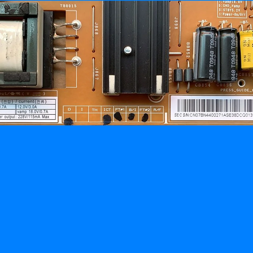 Плата питания BN44-00271A PSLF211B01A для UE55B7020WW UE55B7000WWXXU UN55B7100WF UN55B7000WF UA55B7000WF UA55B6000VF TV