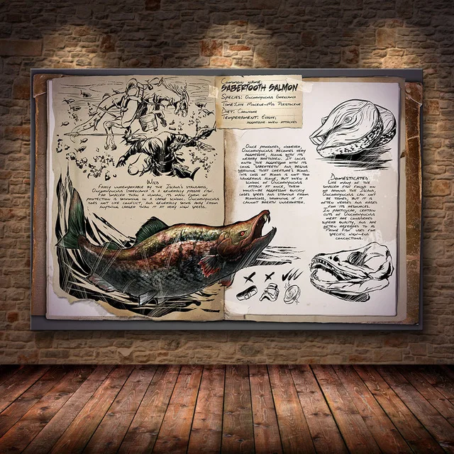 Ark: Survival Evolved Poster New Game 2018 Picture Canvas Painting Wall Painting Cuadros Wallpaper Living Room Game Room Decor