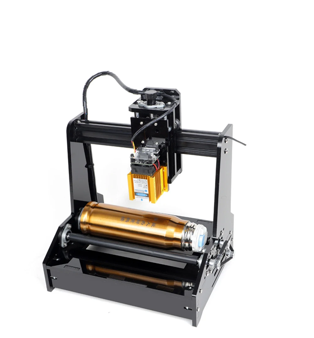 Imagem -03 - Twowin-mini Máquina de Gravação a Laser Cilíndrica Gravador de Plotter de Corte Faça Você Mesmo Automático Roteador Cnc 15w Aço Inoxidável