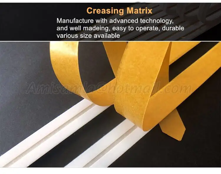 Link 50 pcs /carton Creasing Matrix PVC Material