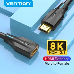 Vention kabel przedłużający HDMI 2.1 UHD 8K/60Hz HDMI 2.1 kabel męski na żeński przedłużacz do telewizora PS4 Smart Box przedłużacz HDMI do projektora