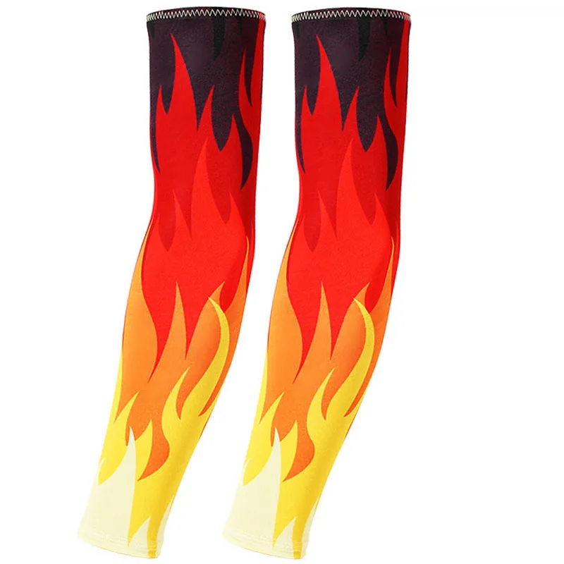 أكمام ذراع لتدفئة ذراع الدراجات بنمط الثعبان، أكمام ذراع رياضية من الحرير الجليدي، واقيات ذراع ركوب الدراجات، أغطية أكمام الصيد، أكمام الوشم