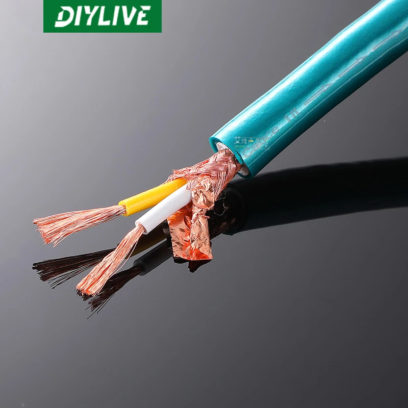 8N Single Crystal Copper HiFi Audio Signal Cable Two-Core DIY Balanced Danish High Wind Lotus Loose Cable for High-End Sound Sys