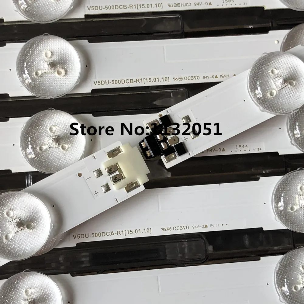 12pcs LED Rétro-Éclairage bande pour UE50JU6400U UE50JU6500 UE50JU6400 UN50JU6500 V5DU-500DCA-R1 500DCB BN96-34795A 3479snap6400