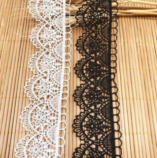 1yard Width:3.9cm Water-Soluble Embroider Lace Lolita Garment Accessories Flower Wave Embroider(ss-2153)