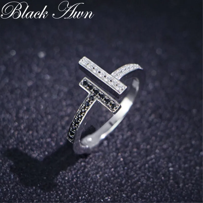 BLACK AWN 2024 New Silver Color Open Rings for Women Elegant Wedding Ring Sterling Silver Jewelry G101