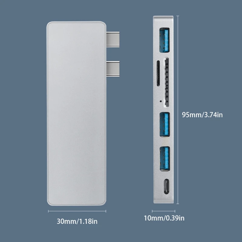 Macbook Pro 2020 13 15,MacBook Air 2018 2019 액세서리, USB 3.0 포트 3 개 H052