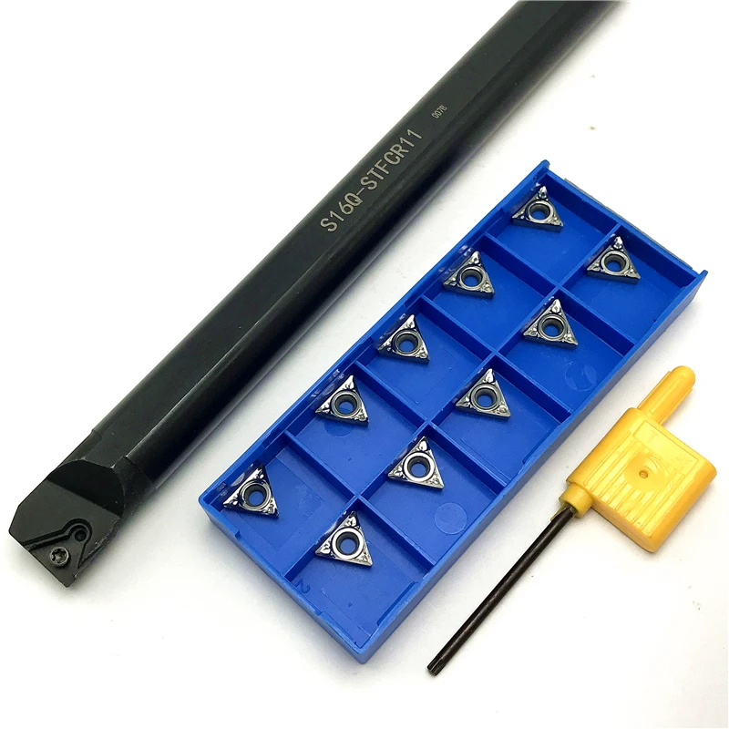 S10K-STFCR11 S12M-STFCR11 S16Q S20R-STFCR11 inner hole turning tool holder+10PCS TCMT110204 Carbide insert Internal Turning Tool