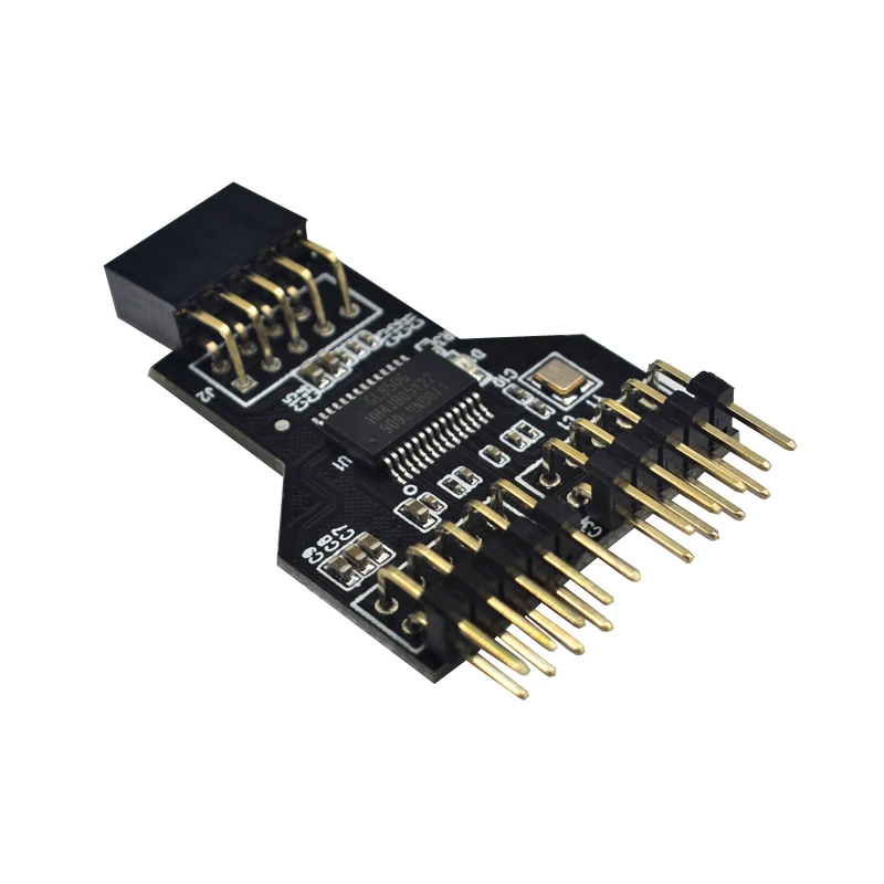 9 Pin USB Đầu Nữ 1 ra 2 Bảng 9-Pin HUB CHIA CỔNG USB 2.0 9 pin Kết Nối adapter dành cho NZXT Chất Lỏng Làm Mát cho RGB