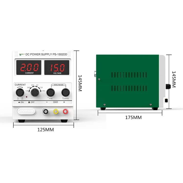 15v2a Regulated Dc Power Supply, Adjustable High-power Mobile Phone Repair On-off Test Protection Power Supply