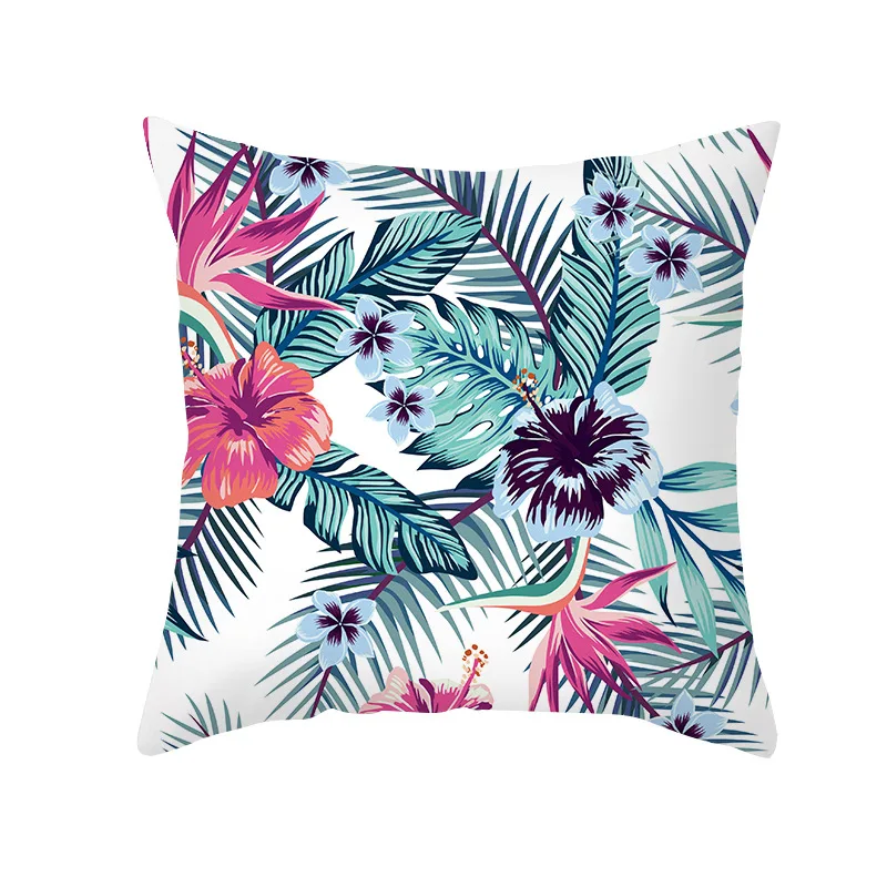 2023 New Hipster Modern Hand Painted Tropical Leaves Cushion Cover Nordic Decorative Pillows Case Couch Throw Pillows Home Decor