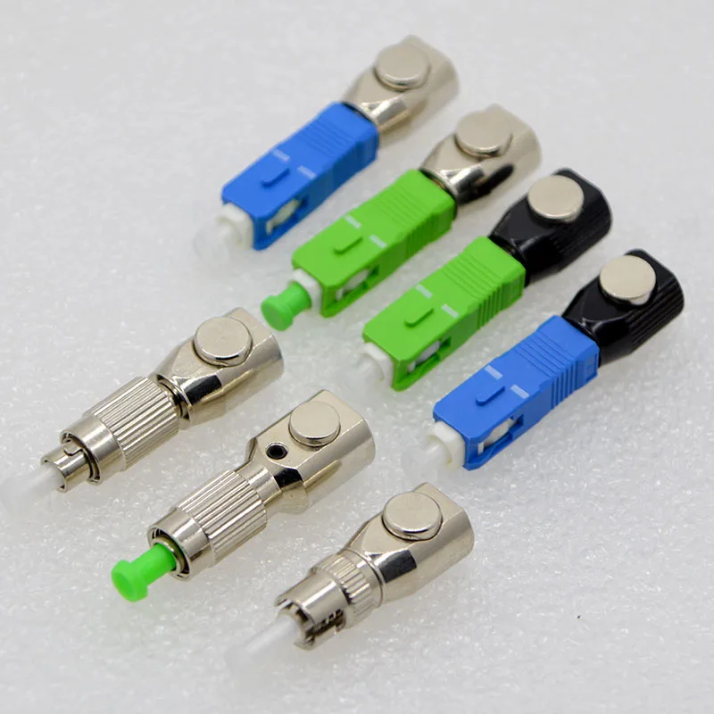 

5PCS Optical Fiber Connector OTDR Test Flange Single- Multi-Mode SC Round Coupler Connection Adapter Special Free Shipping