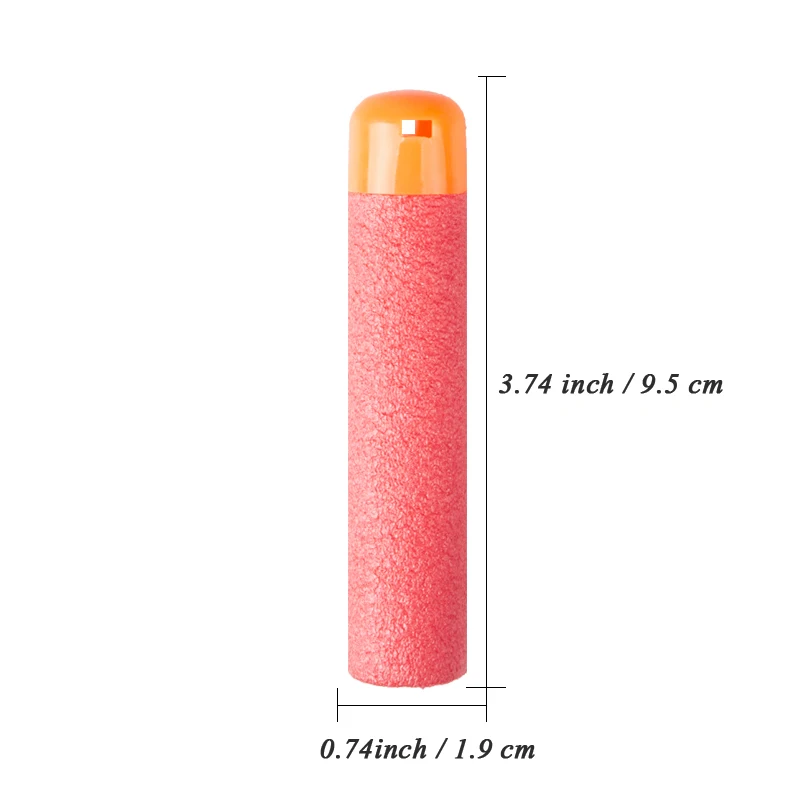 30 sztuk pocisków do 9.5cm Red Sniper Rifle rzutki pociski piankowe strzałki z możliwością napełnienia Big Hole Head Bullets dla serii n-strike