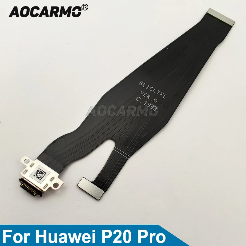 

Aocarmo Type-C USB Charging Port Charger Dock Connector Flex Cable For Huawei P20 Pro