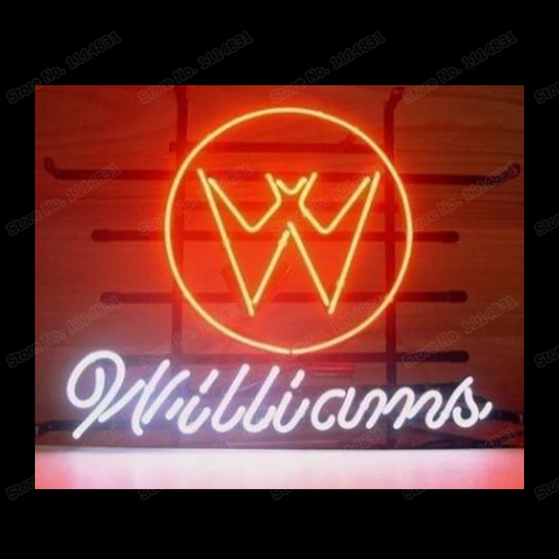 Imagem -02 - Williams Bat Neon Sinal Feito à Mão Personalizado Tubo de Vidro Real Cerveja Bar Loja Motel Decoração para Casa Display Lâmpada Luz 17 X14