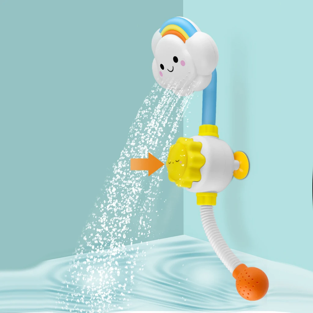 Baby Bath Toys Spray Bathing Tub Water  Water Pump Bathtub Toys for Toddlers Baby Water Fountain Bathroom Water Toys