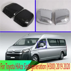 For Toyota HiAce Sixth Generation (H300) 2019 2020 Car Accessories Door Side Mirror Cover Trim Rear View Cap Overlay Molding