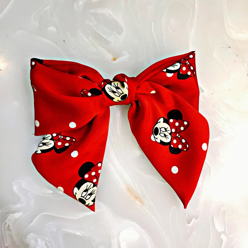 Disney Prinses Dame Boog Haar Clip Meisje Cartoon Haar Pin Mickey Mouse Pop Haar Accessoire Leuke Hoofd Clip