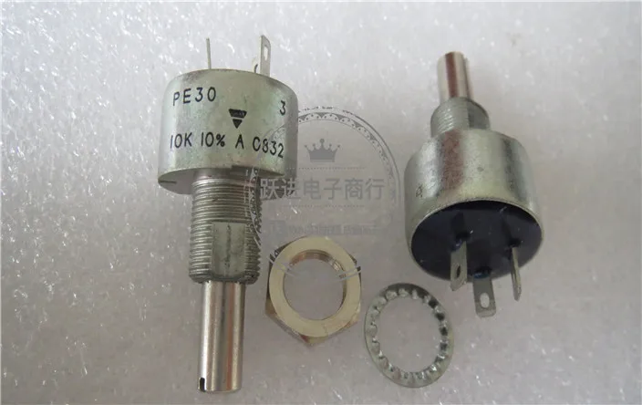 

Original new 100% PE30 10K long life single turn ceramic potentiometer 10% 3W handle length 25mm round shaft