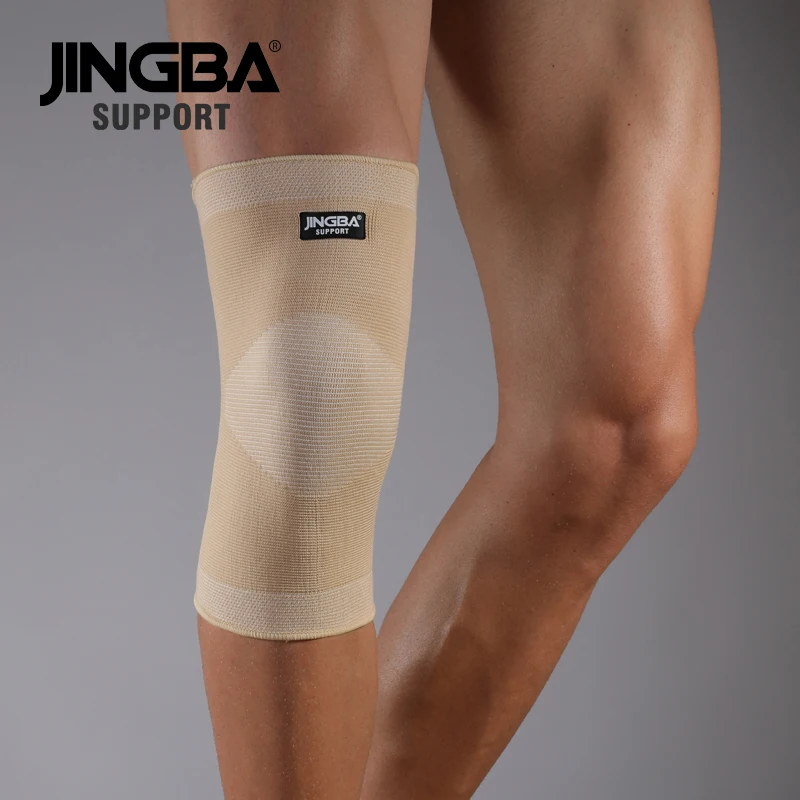JINGBA SUPPORT Sports basketball knee pads support Elastic Nylon knee brace Volleyball knee protector rodillera deportiva