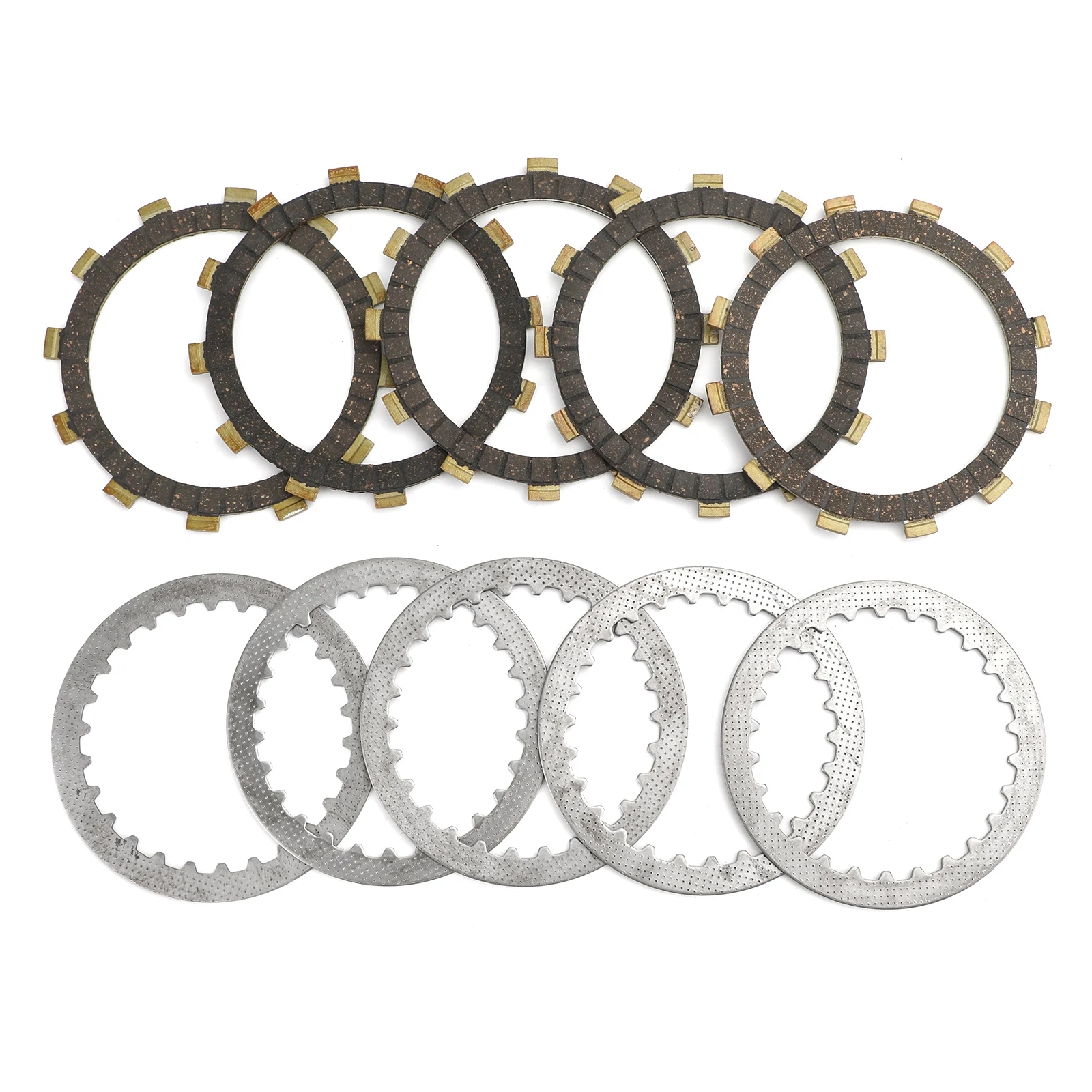 Artudatech Kit de embrague de acero y placas de fricción apto para Suzuki AX 100 R T V AX115 TS100 TC100 RV90 Piezas de motocicleta