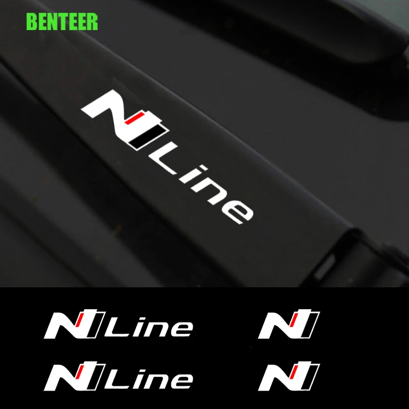 4pcs Nline Car Windshield Wiper Sticker For Hyundai I20 I30 I40 Ix35 TUCSON Elantra SONATA GENESIS SOLARIS VEOSTER KONA