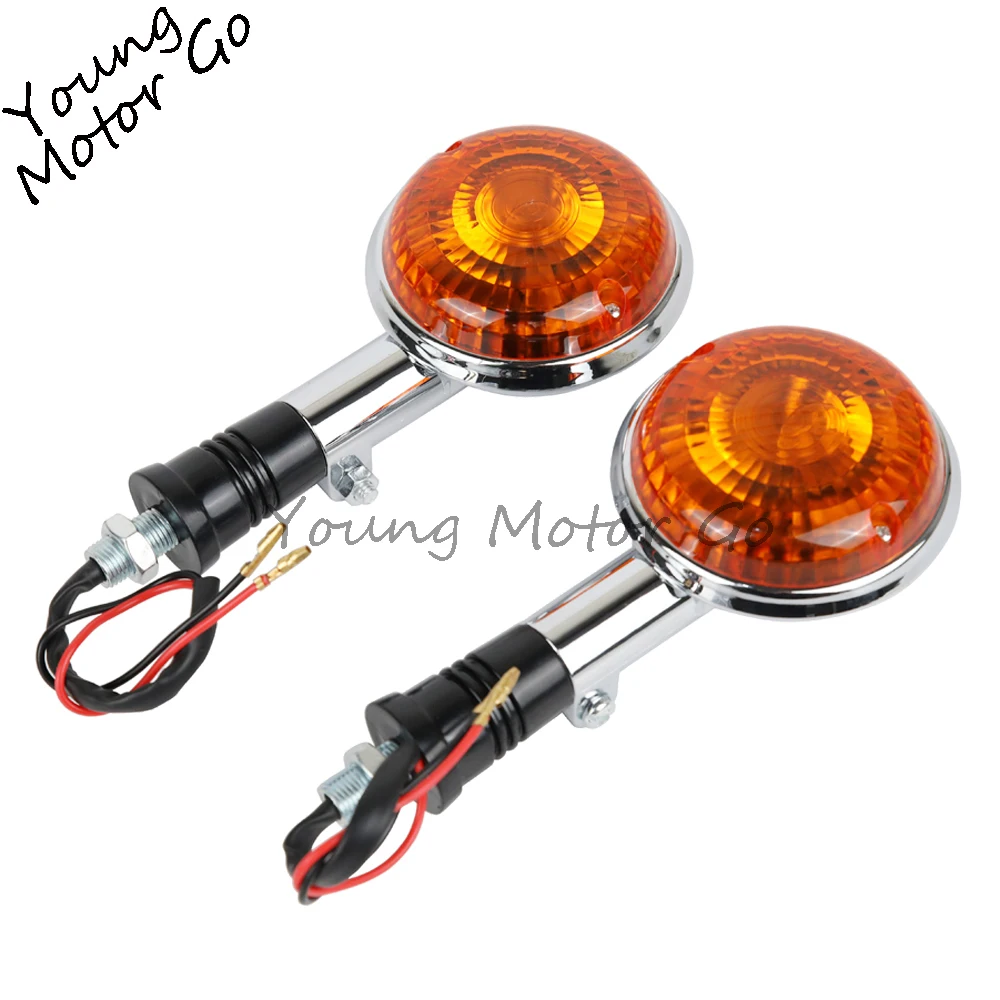 Turn Signal Light Motorcycle Front Lens Indicator Amber Lamp For Ya Virago XV250 XV535 XV920 XV1000 XV 250 400 V-MAX V-Star