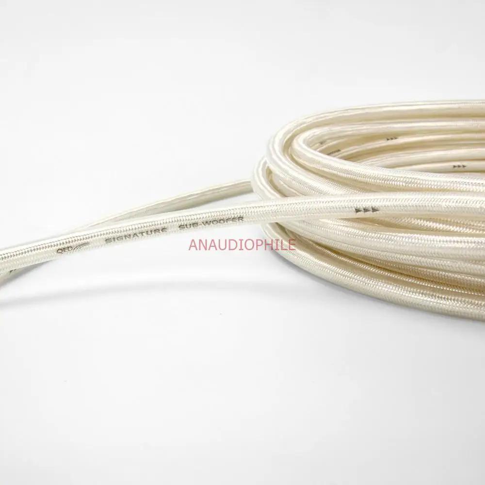 QED Signature kabel Audio Hifi posrebrzane 4 przewody do połączenia RCA zbalansowany kabel Audio USB XLR DIY