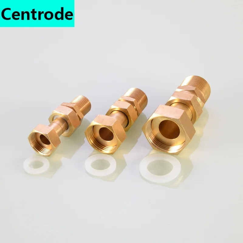 Conector de cobre retrátil, acessórios de 1/2 polegadas a 3/4 polegadas medidor de água de união interior e externo para fio de água