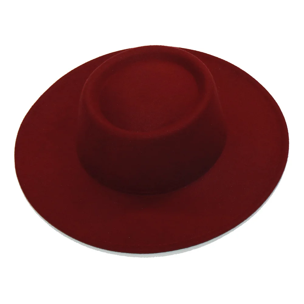 Fedora-Hüte für Damen und Herren, 8,5 cm breite Krempe, Jazz-Hüte aus Wollfilz, 2023, britischer Stil, formelle Panama-Mütze – Detail 20