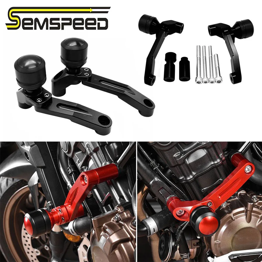 SEMSPEED Motorcycle CNC Engine Crash Slider Guard For HONDA CB650F CB 650F CB650R CB 650R 2014-2018 2019 2020 Falling Protection